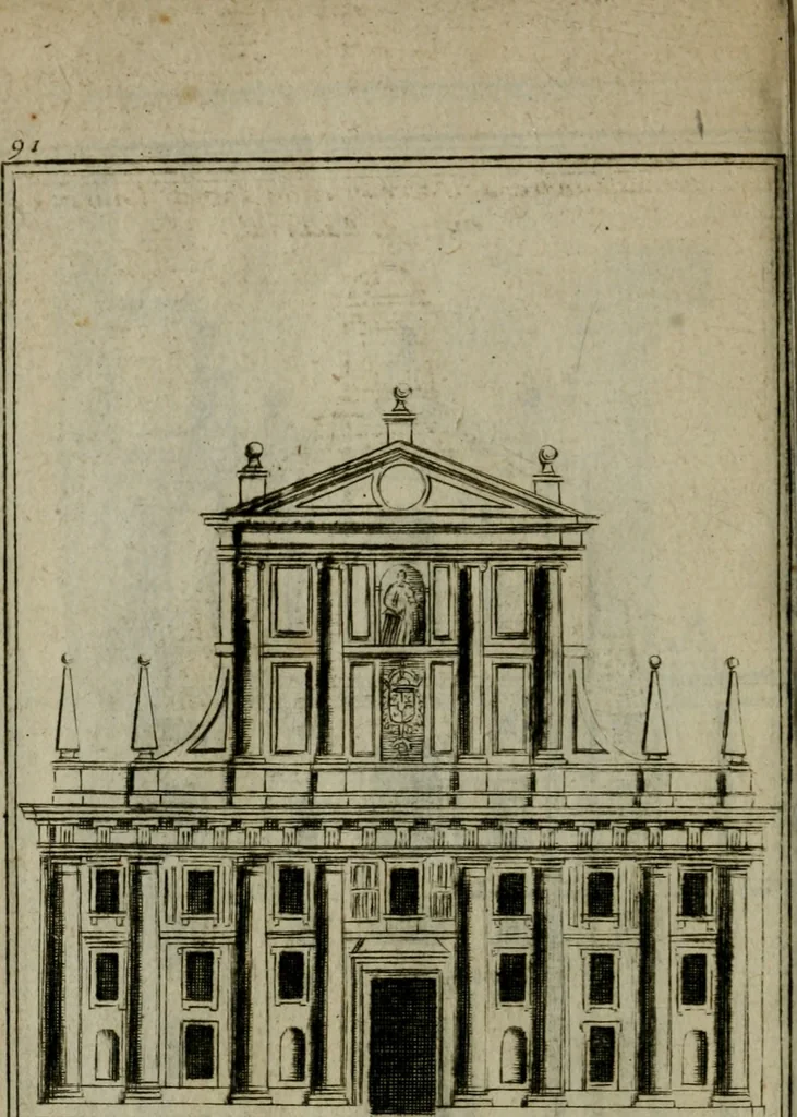An illustration from Regles des cinq ordres d'architecture, 1665, leaf 101