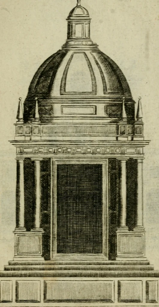 An illustration from Regles des cinq ordres d'architecture, 1665, leaf 102
