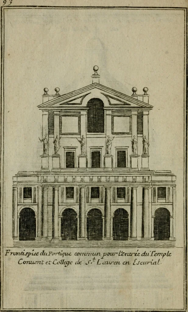 An illustration from Regles des cinq ordres d'architecture, 1665, leaf 103