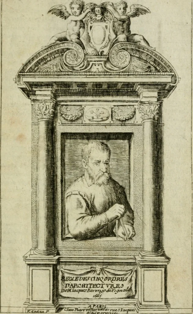 An illustration from Regles des cinq ordres d'architecture, 1665, leaf 4