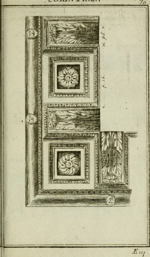 An illustration from Regles des cinq ordres d'architecture, 1665, leaf 80