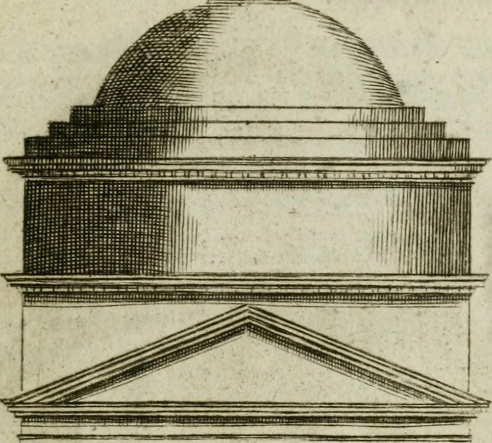 An illustration from Regles des cinq ordres d'architecture, 1665, leaf 84