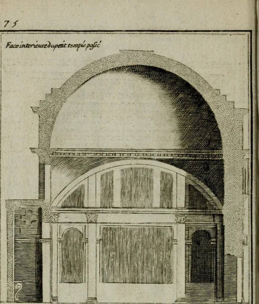 An illustration from Regles des cinq ordres d'architecture, 1665, leaf 85