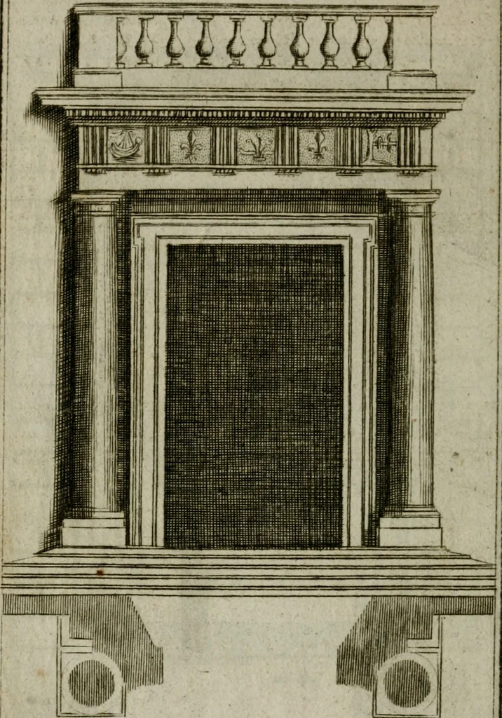 An illustration from Regles des cinq ordres d'architecture, 1665, leaf 87