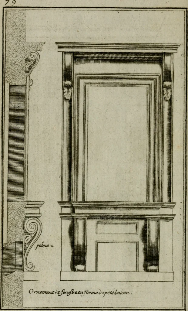 An illustration from Regles des cinq ordres d'architecture, 1665, leaf 89