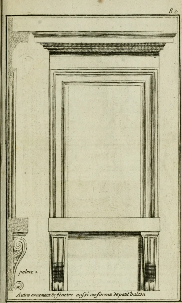 An illustration from Regles des cinq ordres d'architecture, 1665, leaf 90