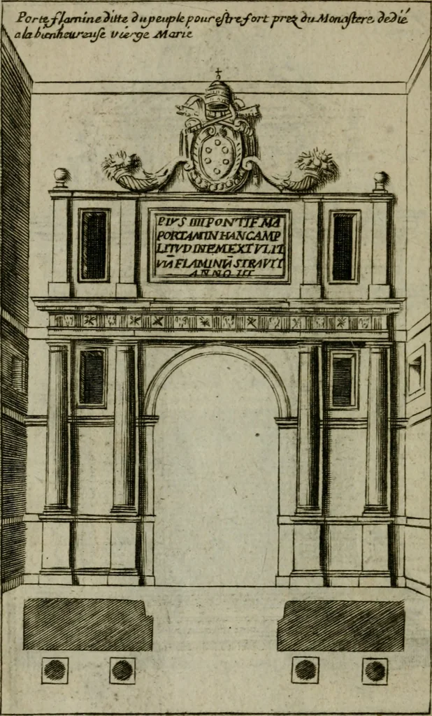 An illustration from Regles des cinq ordres d'architecture, 1665, leaf 93