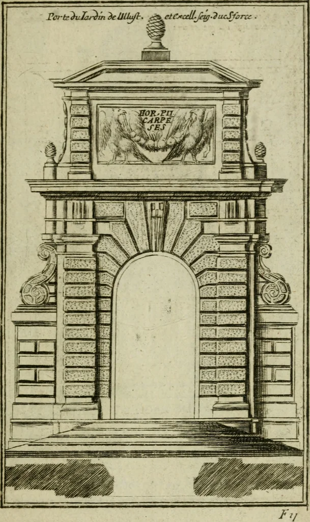 An illustration from Regles des cinq ordres d'architecture, 1665, leaf 94