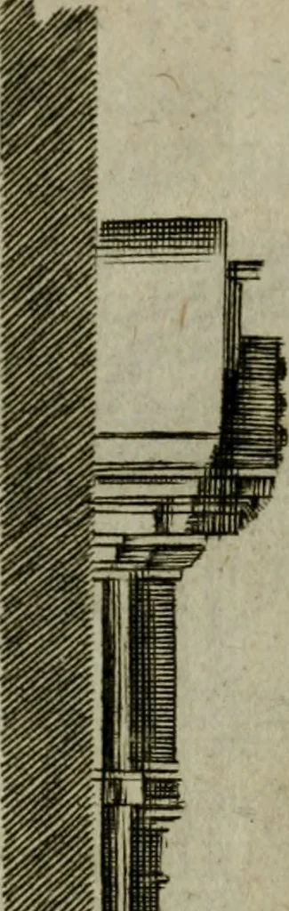 An illustration from Regles des cinq ordres d'architecture, 1665, leaf 99
