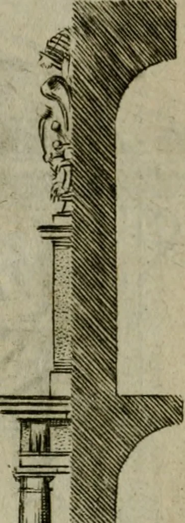 An illustration from Regles des cinq ordres d'architecture, 1665, leaf 99
