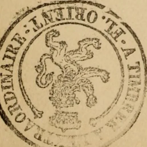 An illustration from Catalogue des collection de tableaux, dessins, gravures, antiquités, curiosités, et objets d'histoire naturelle, formant le cabinet Van Huerne, dont la vente se fera à Bruges, en la maison mortuaire, ... le 21 octobre 1844, et jours suivants,... sous la direction de A. Dullaert, directeur de ventes, et ministère compétent, assisté d'Henri Vandervin, 1844, leaf 30