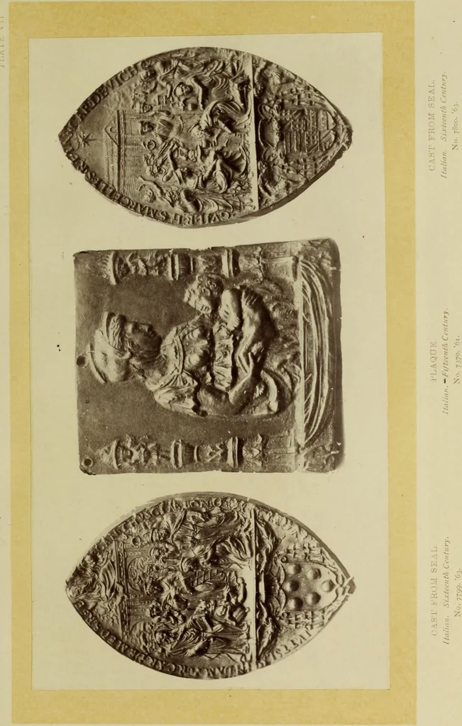 An illustration from A descriptive catalogue of the bronzes of European origin in the South Kensington Museum, 1876, leaf 272