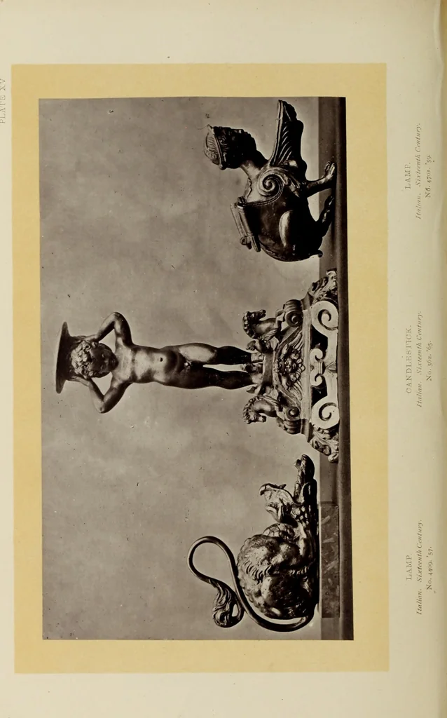 An illustration from A descriptive catalogue of the bronzes of European origin in the South Kensington Museum, 1876, leaf 353
