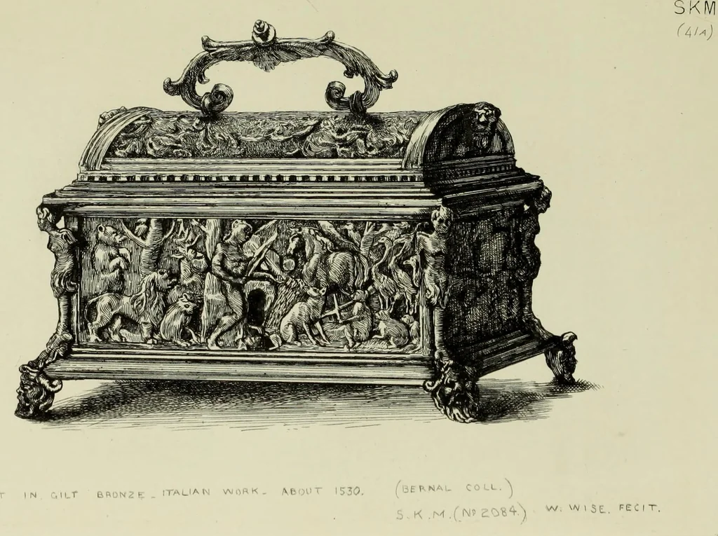 An illustration from A descriptive catalogue of the bronzes of European origin in the South Kensington Museum, 1876, leaf 366