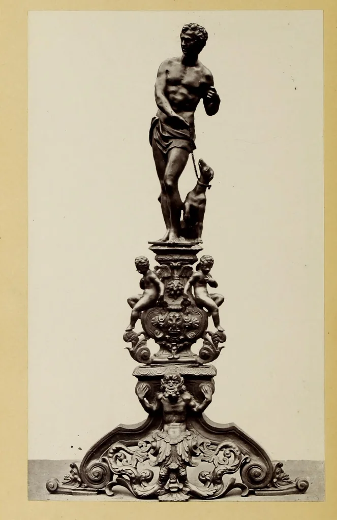 An illustration from A descriptive catalogue of the bronzes of European origin in the South Kensington Museum, 1876, leaf 389