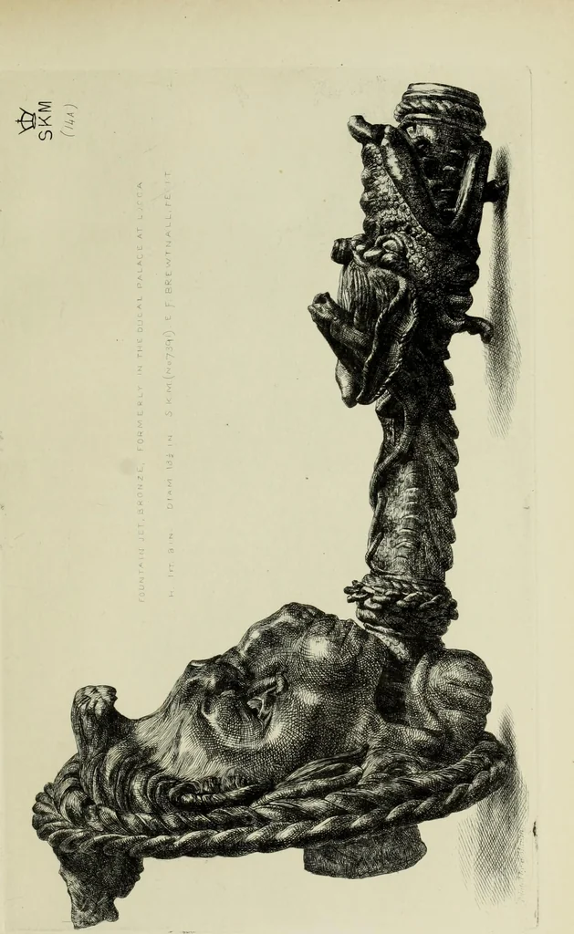 An illustration from A descriptive catalogue of the bronzes of European origin in the South Kensington Museum, 1876, leaf 398