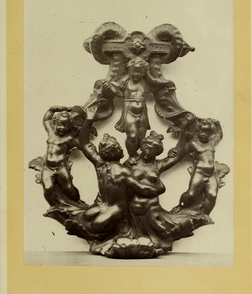 An illustration from A descriptive catalogue of the bronzes of European origin in the South Kensington Museum, 1876, leaf 430
