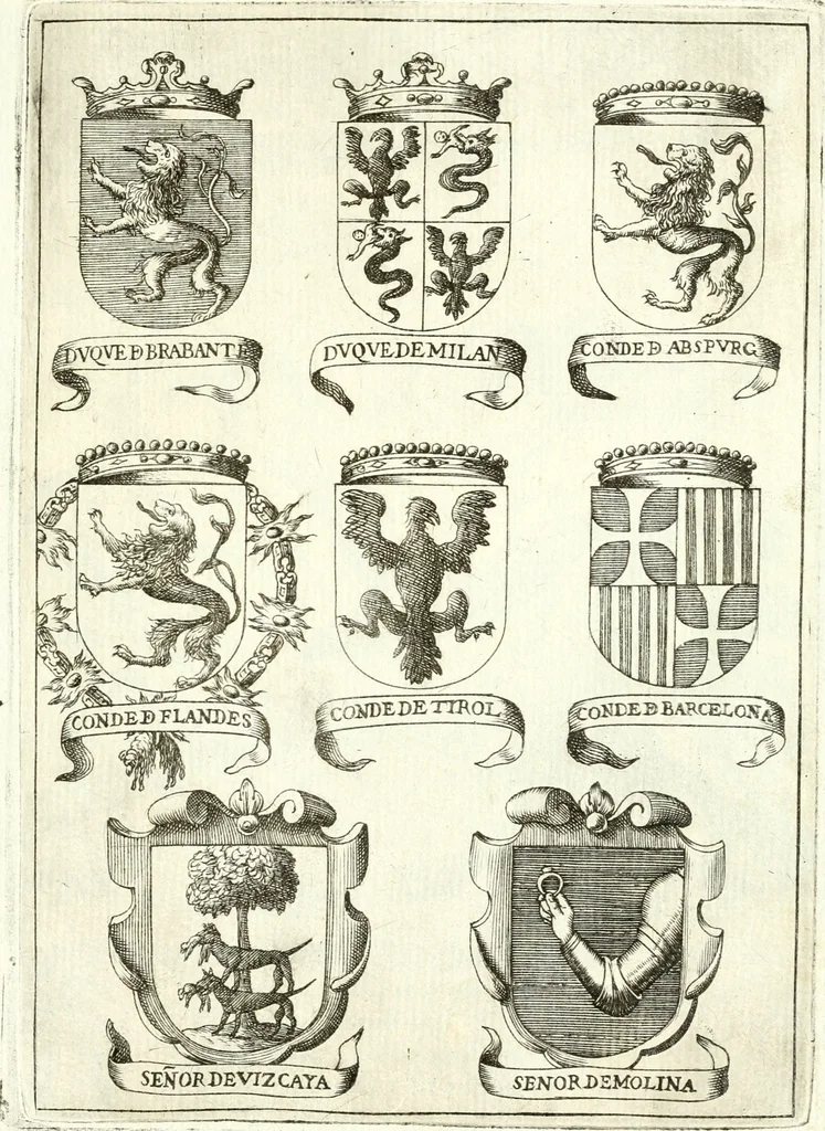 An illustration from Descripcion de las honras : que se hicieron ala Catholica Magd. de D. Phelippe quarto rey de las Españas y del nueuo mundo en el Real Conuento de la Encarnacion : que de horden de la reyna n[uest]ra señora como superintendente de las reales obras dispuso D. Baltasar Barroso de Ribera marques de Malpica ..., 1666, leaf 192
