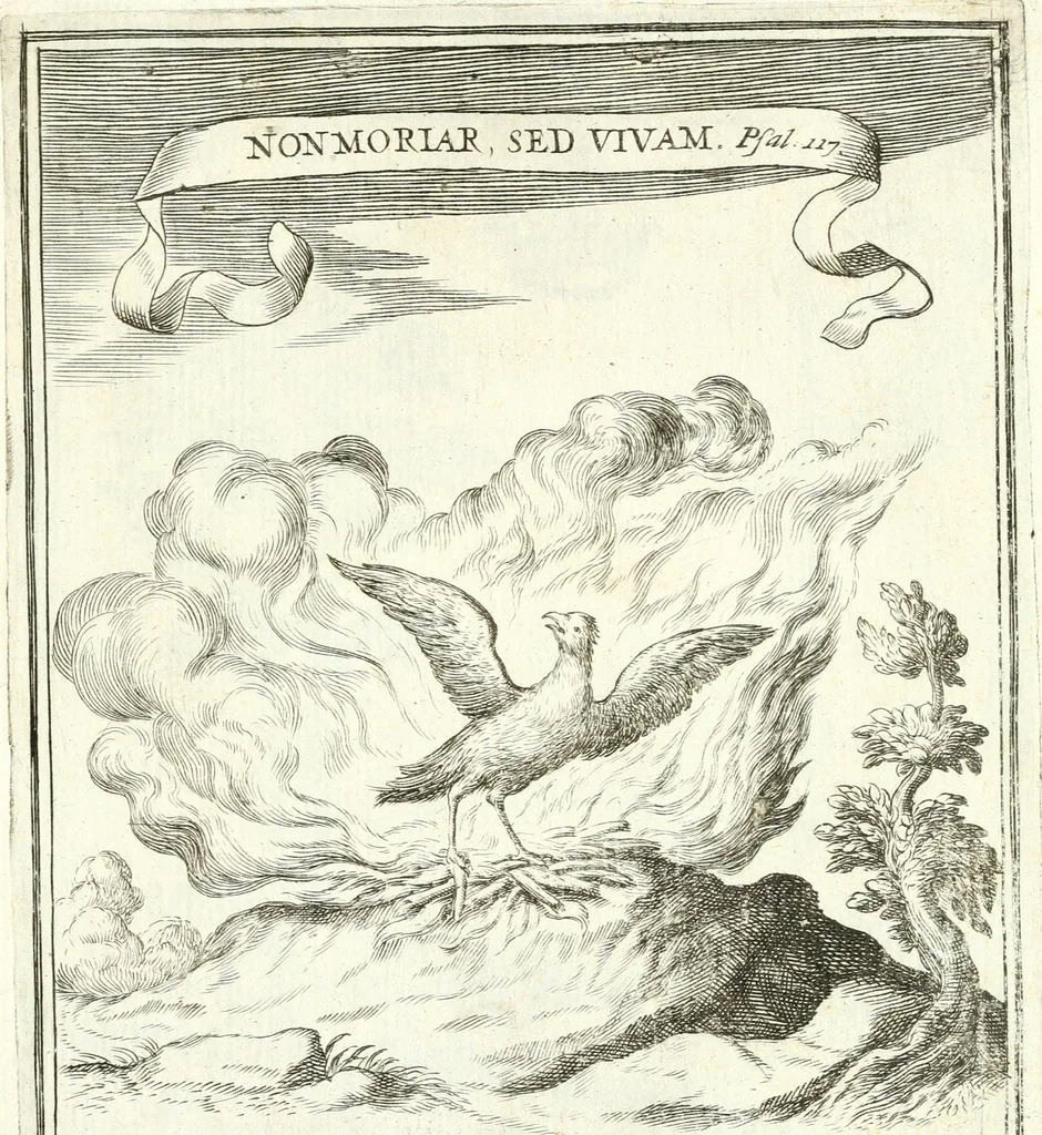 An illustration from Descripcion de las honras : que se hicieron ala Catholica Magd. de D. Phelippe quarto rey de las Españas y del nueuo mundo en el Real Conuento de la Encarnacion : que de horden de la reyna n[uest]ra señora como superintendente de las reales obras dispuso D. Baltasar Barroso de Ribera marques de Malpica ..., 1666, leaf 194