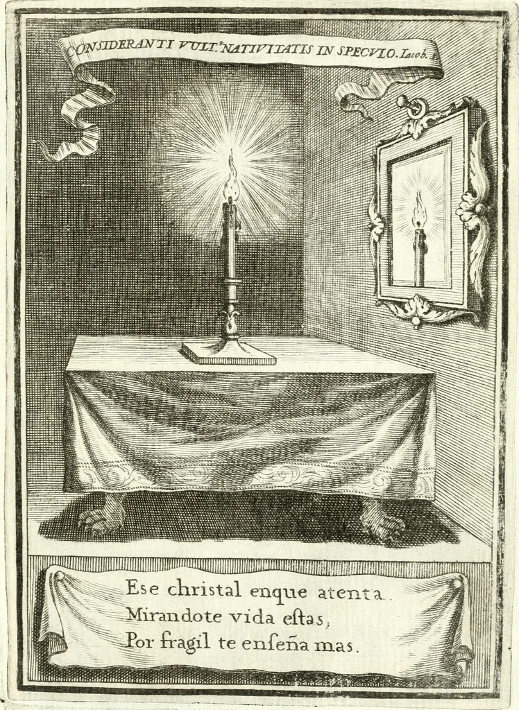 An illustration from Descripcion de las honras : que se hicieron ala Catholica Magd. de D. Phelippe quarto rey de las Españas y del nueuo mundo en el Real Conuento de la Encarnacion : que de horden de la reyna n[uest]ra señora como superintendente de las reales obras dispuso D. Baltasar Barroso de Ribera marques de Malpica ..., 1666, leaf 238