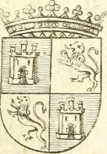 An illustration from Descripcion de las honras : que se hicieron ala Catholica Magd. de D. Phelippe quarto rey de las Españas y del nueuo mundo en el Real Conuento de la Encarnacion : que de horden de la reyna n[uest]ra señora como superintendente de las reales obras dispuso D. Baltasar Barroso de Ribera marques de Malpica ..., 1666, leaf 284