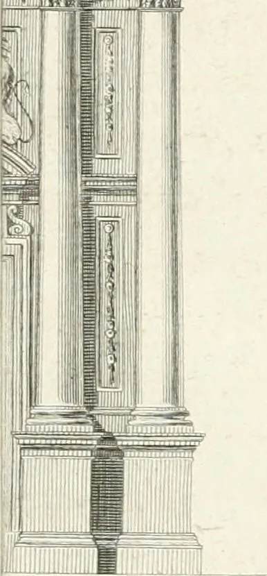 An illustration from Descripcion de los ornatos públicos con que la corte de Madrid ha solemnizado la feliz exâltacion al trono de los reyes nuestros señores don Carlos IIII. y doña Luisa de Borbon, y la jura del serenisimo señor don Fernando, principe de Asturias, 1789, leaf 76