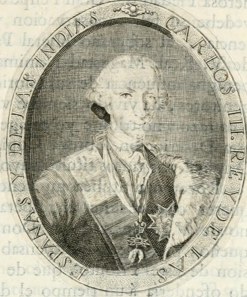 An illustration from Descripcion del real monasterio de San Lorenzo del Escorial : su magnifico templo, panteon, y palacio : compendiada de la descripcion antigua, y exornada con nuevas vistosas láminas de su planta y montéa : aumentada con la noticia de varias grandezas y alhajas con que han ilustrado los católicos reyes aquel maravilloso edificio, y coronada con un tratado apendice de los insignes profesores de las bellas artes estatuaria, arquitectura, y pintura, que concurrieron á su fundacion, y despues le han enriquecido con sus obras, 1764, leaf 6