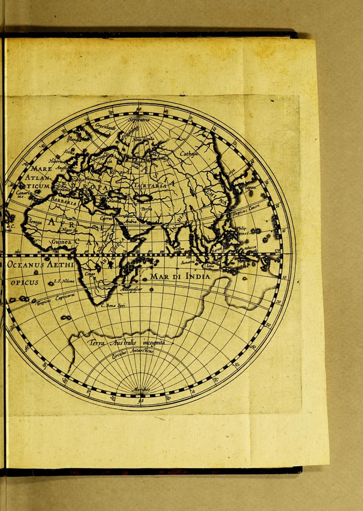 An illustration from Descriptio ac delineatio geographica detectionis freti, : sive, Transitus ad occasum, suprà terras Americanas in Chinam atq[ue] Iaponem ducturi, recens investigati ab M. Henrico Hudsono Anglo. : Item, Narratio ser.mo regi Hispaniæ facta, super tractu, in quinta orbis terrarum parte, cui Australiæ incognitæ nomen est, recens detecto, per Capitaneum Petrum Ferdinandez de Quir. : Vnà cum descriptione terræ Samoiedarum [et] Tingoesiorum, in Tartaria ad ortum Freti VVaygats sitæ, nuperq; imperio Moscovitarum subactæ, 1612, leaf 25