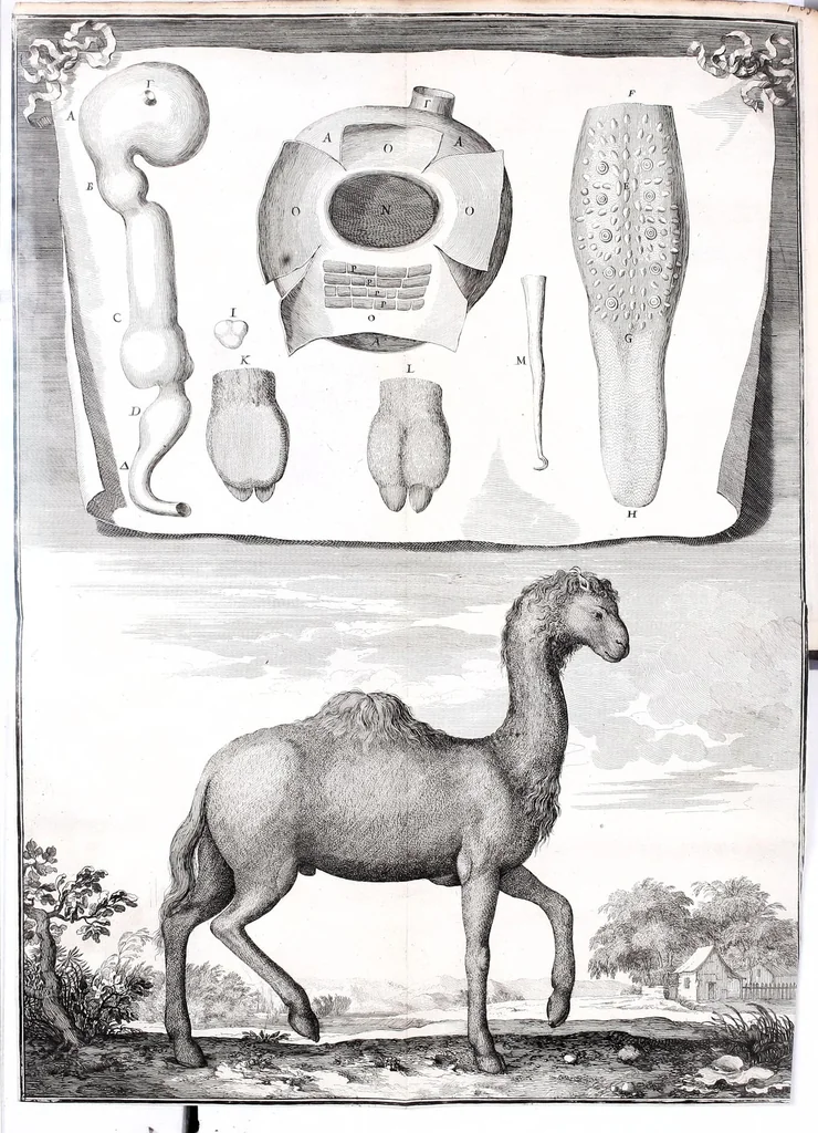 An illustration from Description anatomique d'un cameleon, d'un castor, d'un dromadaire, d'un ours, et d'une gazelle, 1669, leaf 40