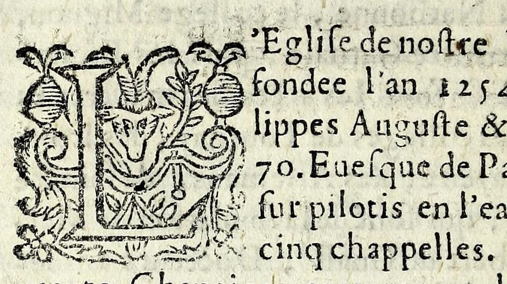 An illustration from Description contenant toutes les singularitez de plus celebres villes et places remarquables du royaume de France : avec les choses plus memorables aduenues en jceluy : reveu, corrige et auguemente du sommaire de l'estat, cartes des prouinces et de quelques portraitz des plus signalees uilles du dict royaume, 1610, leaf 56