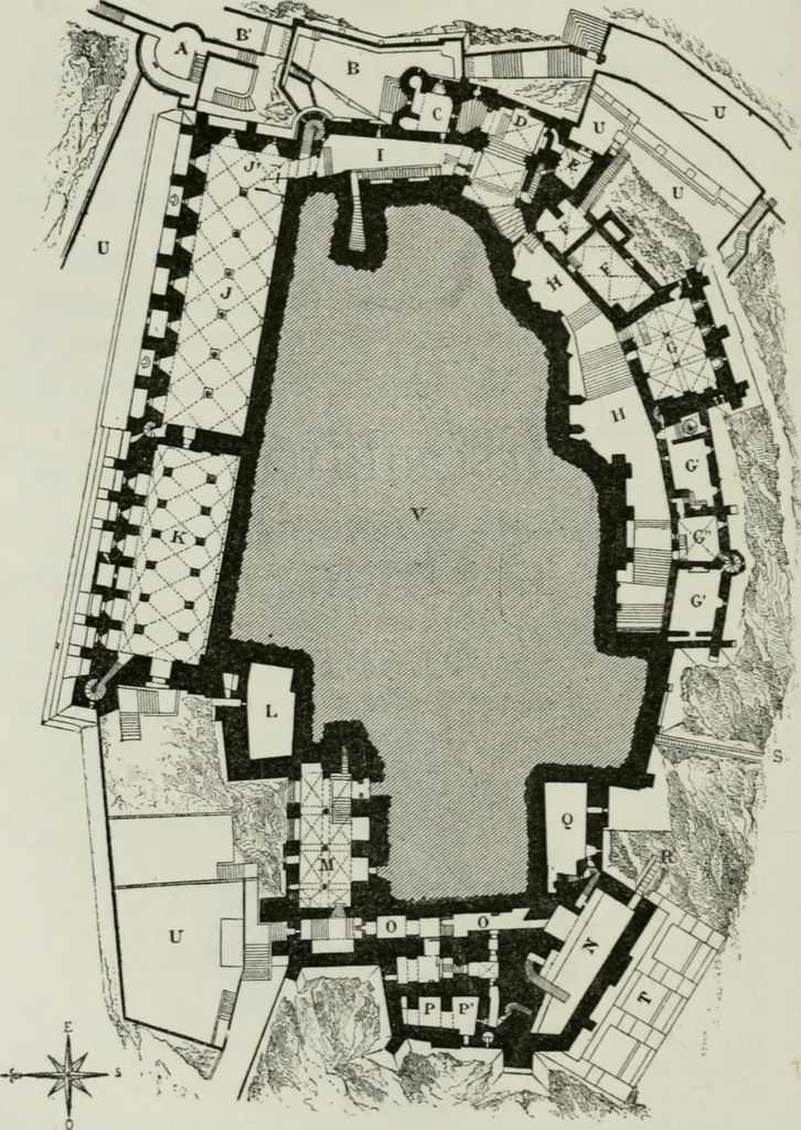 An illustration from Description de l'abbaye du Mont Saint-Michel et de ses abords : précédée d'une notice historique, 1877, leaf 103