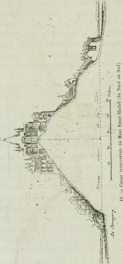 An illustration from Description de l'abbaye du Mont Saint-Michel et de ses abords : précédée d'une notice historique, 1877, leaf 111