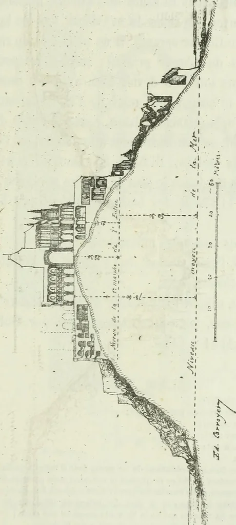 An illustration from Description de l'abbaye du Mont Saint-Michel et de ses abords : précédée d'une notice historique, 1877, leaf 112