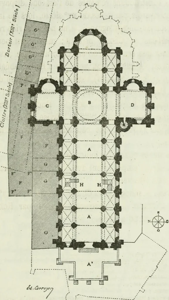 An illustration from Description de l'abbaye du Mont Saint-Michel et de ses abords : précédée d'une notice historique, 1877, leaf 114