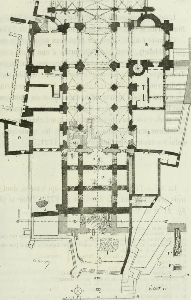 An illustration from Description de l'abbaye du Mont Saint-Michel et de ses abords : précédée d'une notice historique, 1877, leaf 116