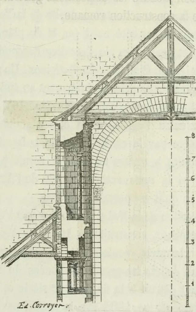 An illustration from Description de l'abbaye du Mont Saint-Michel et de ses abords : précédée d'une notice historique, 1877, leaf 122