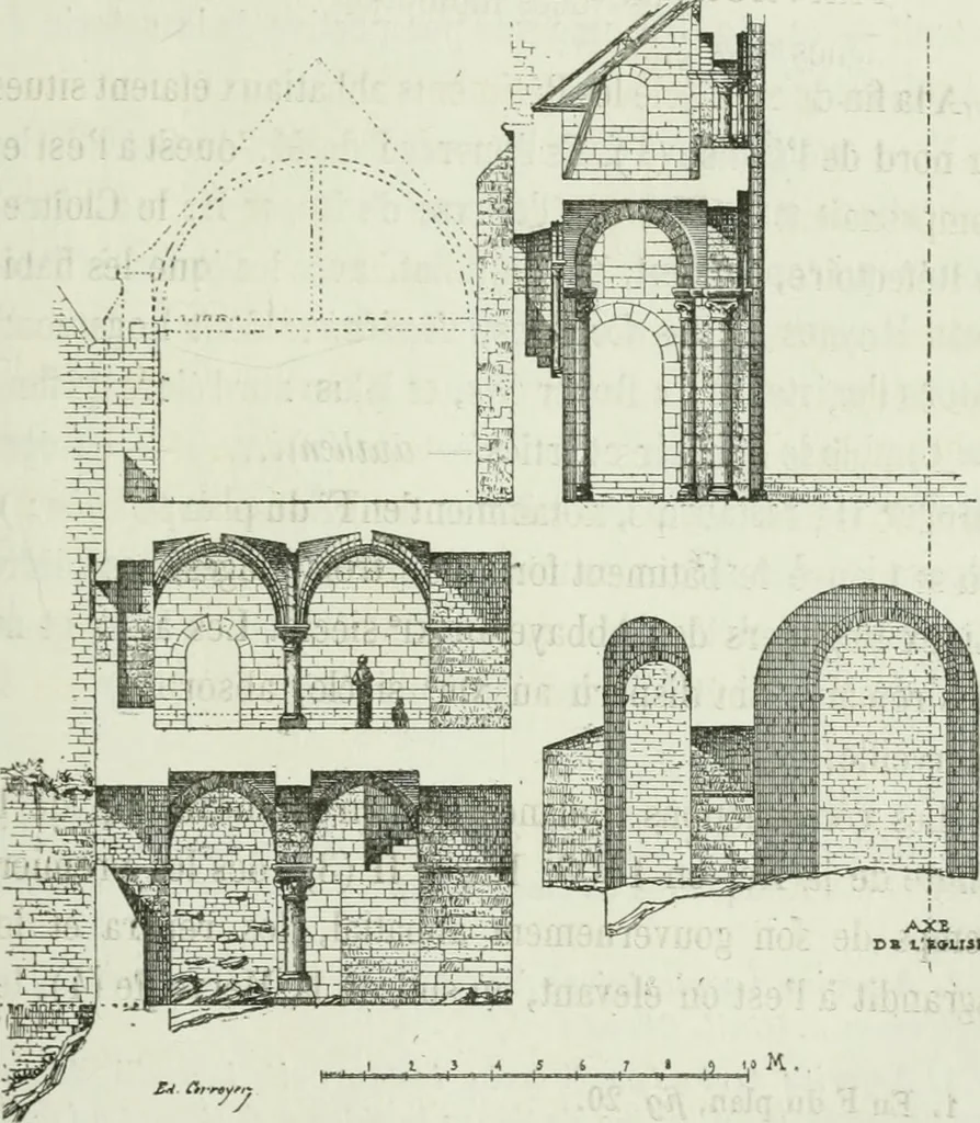 An illustration from Description de l'abbaye du Mont Saint-Michel et de ses abords : précédée d'une notice historique, 1877, leaf 134