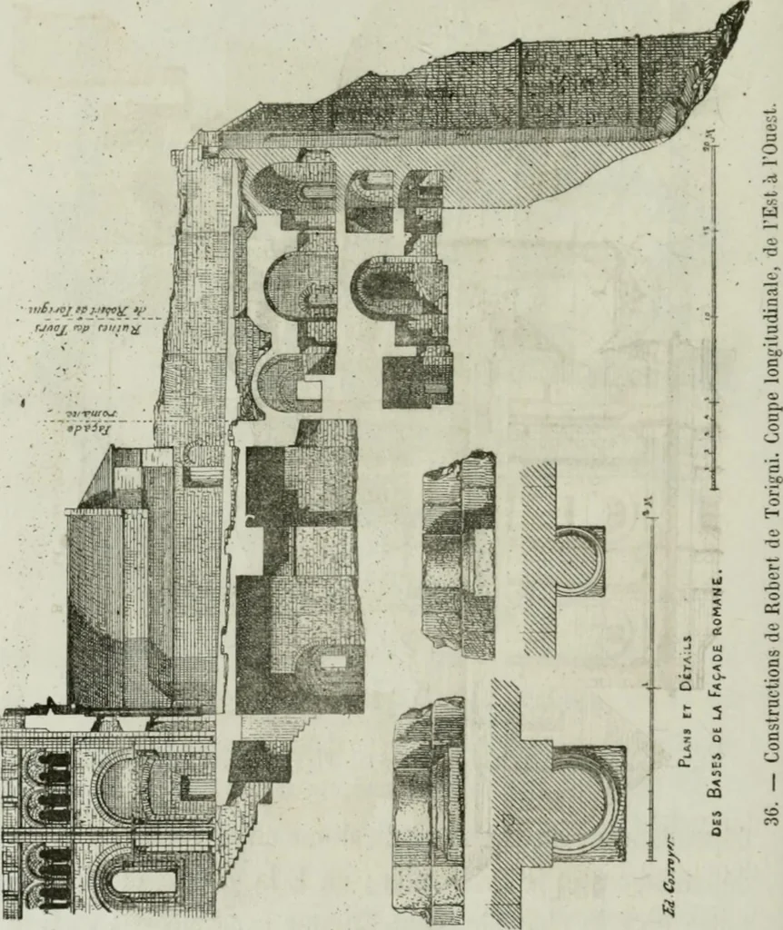 An illustration from Description de l'abbaye du Mont Saint-Michel et de ses abords : précédée d'une notice historique, 1877, leaf 145