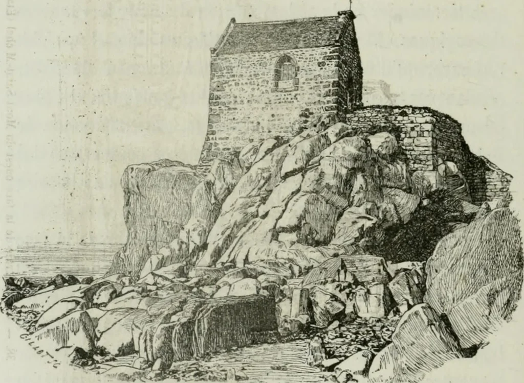 An illustration from Description de l'abbaye du Mont Saint-Michel et de ses abords : précédée d'une notice historique, 1877, leaf 151
