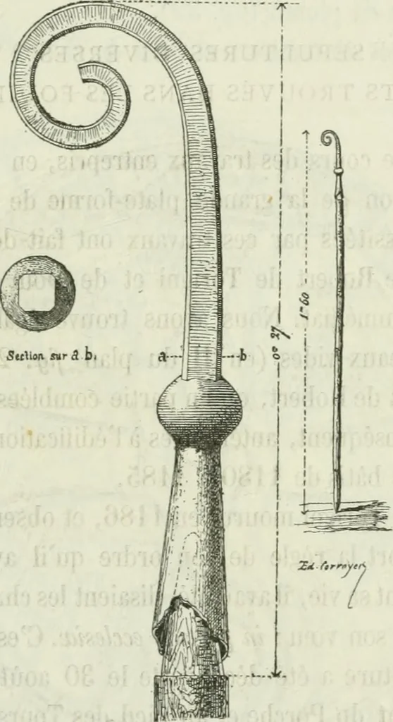 An illustration from Description de l'abbaye du Mont Saint-Michel et de ses abords : précédée d'une notice historique, 1877, leaf 154