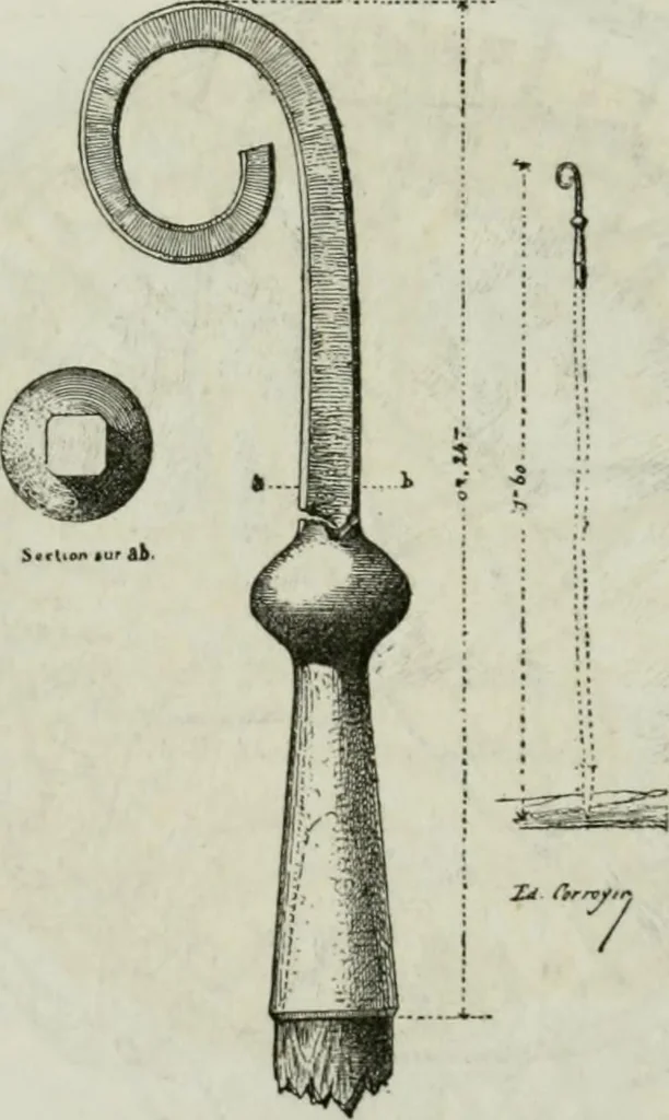 An illustration from Description de l'abbaye du Mont Saint-Michel et de ses abords : précédée d'une notice historique, 1877, leaf 157