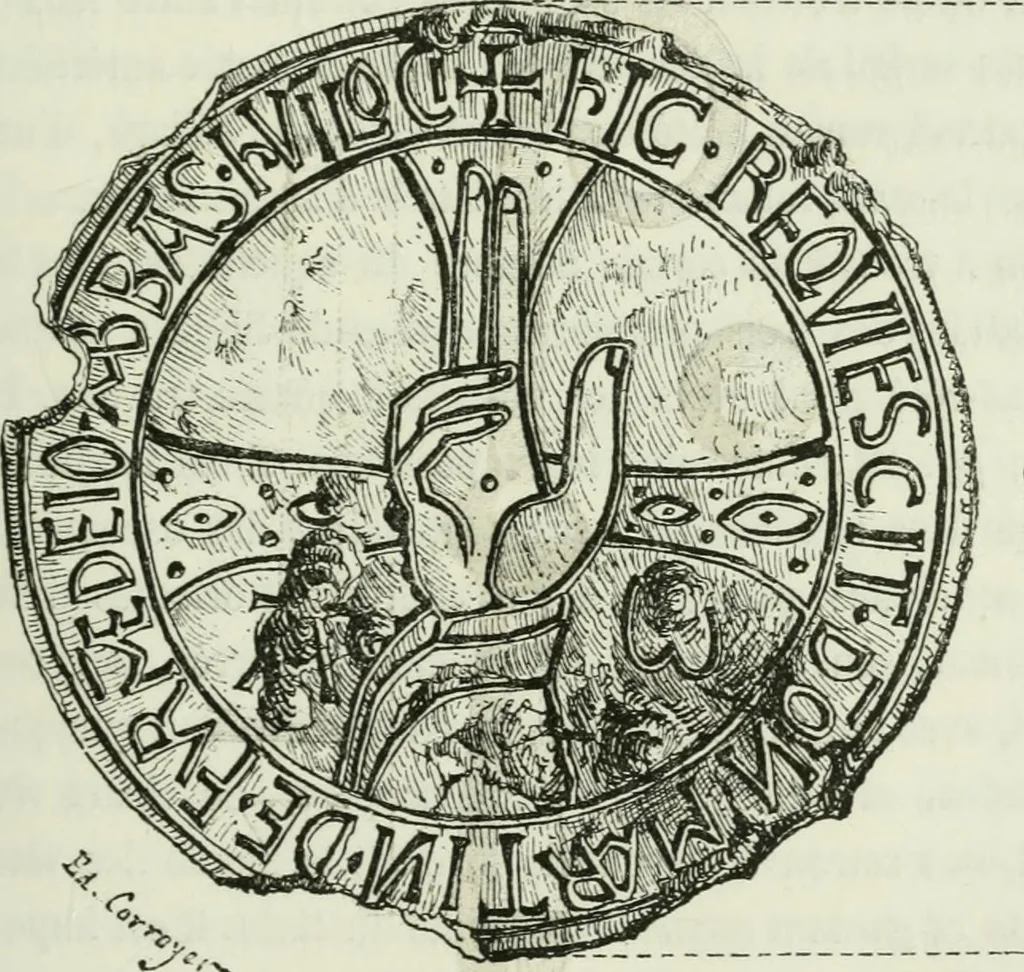 An illustration from Description de l'abbaye du Mont Saint-Michel et de ses abords : précédée d'une notice historique, 1877, leaf 158