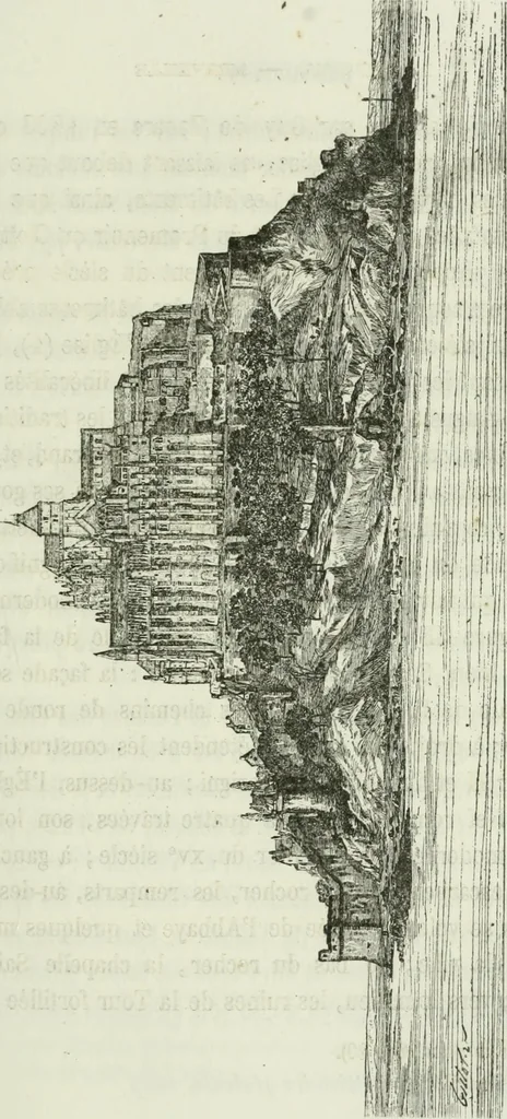 An illustration from Description de l'abbaye du Mont Saint-Michel et de ses abords : précédée d'une notice historique, 1877, leaf 170