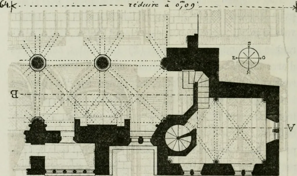 An illustration from Description de l'abbaye du Mont Saint-Michel et de ses abords : précédée d'une notice historique, 1877, leaf 195