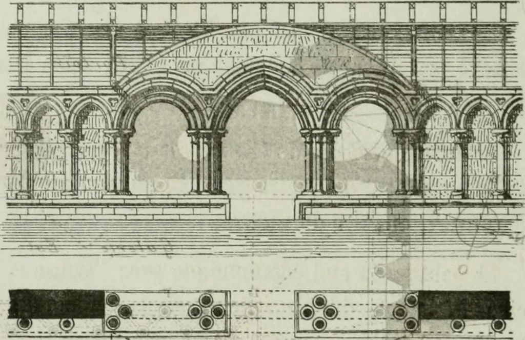 An illustration from Description de l'abbaye du Mont Saint-Michel et de ses abords : précédée d'une notice historique, 1877, leaf 205