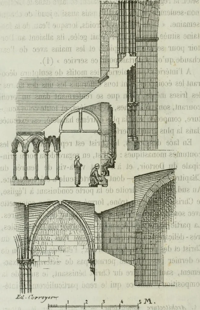 An illustration from Description de l'abbaye du Mont Saint-Michel et de ses abords : précédée d'une notice historique, 1877, leaf 211
