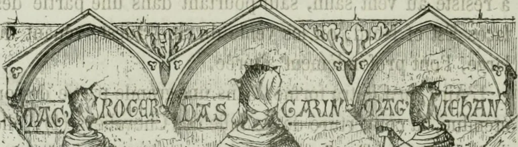 An illustration from Description de l'abbaye du Mont Saint-Michel et de ses abords : précédée d'une notice historique, 1877, leaf 215