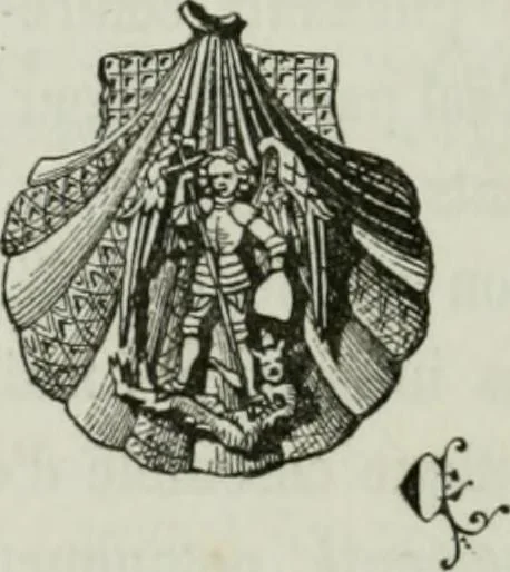 An illustration from Description de l'abbaye du Mont Saint-Michel et de ses abords : précédée d'une notice historique, 1877, leaf 219