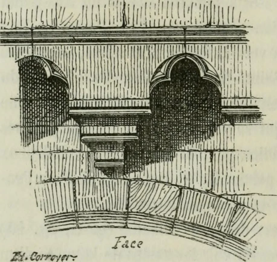 An illustration from Description de l'abbaye du Mont Saint-Michel et de ses abords : précédée d'une notice historique, 1877, leaf 233