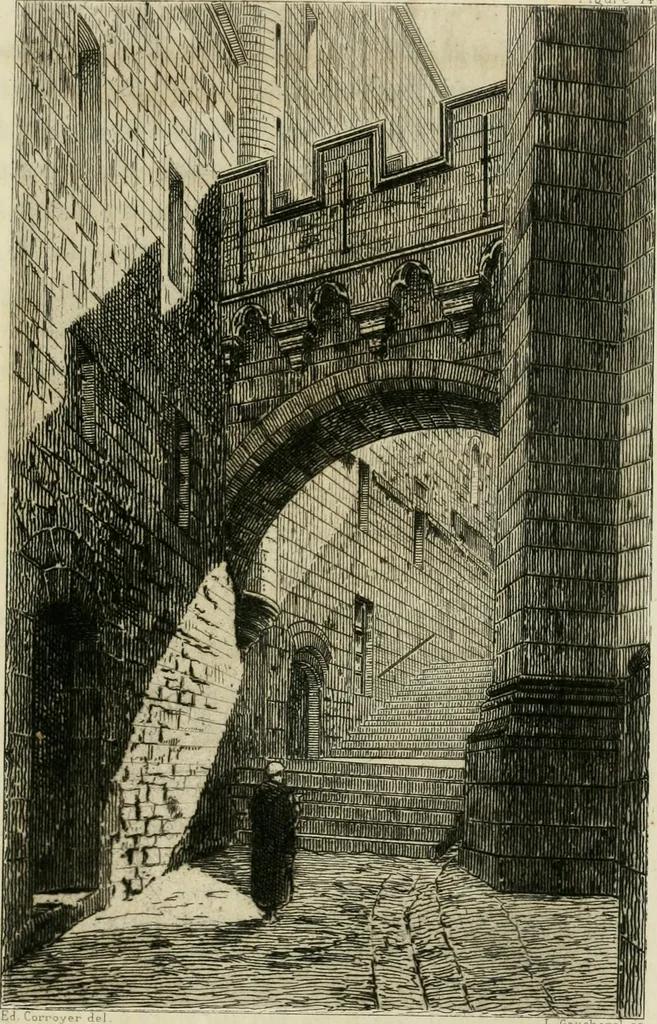 An illustration from Description de l'abbaye du Mont Saint-Michel et de ses abords : précédée d'une notice historique, 1877, leaf 234
